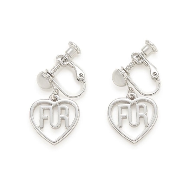 ハートロゴイヤリング SLV F