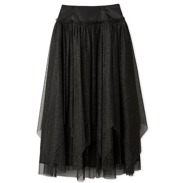 バッグリボンチュールスカート BLK F