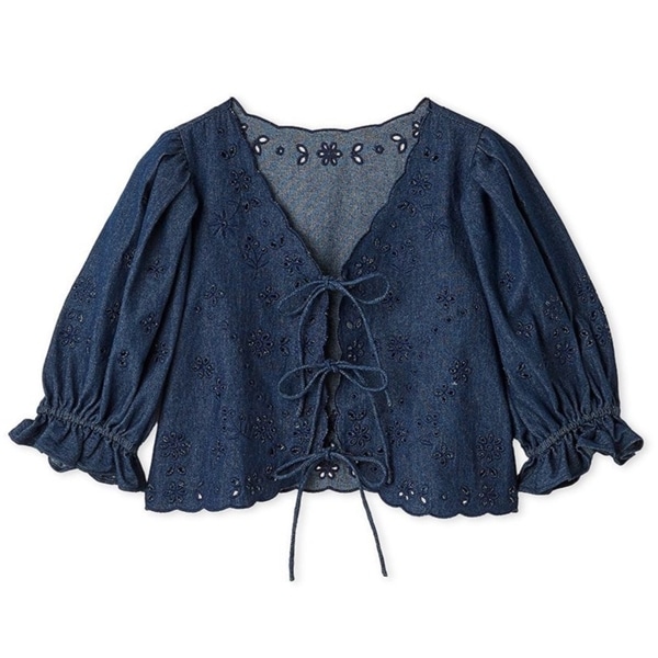 カットワーク刺繍リボンブラウス(F WHT)｜ FURFUR｜渋谷PARCO