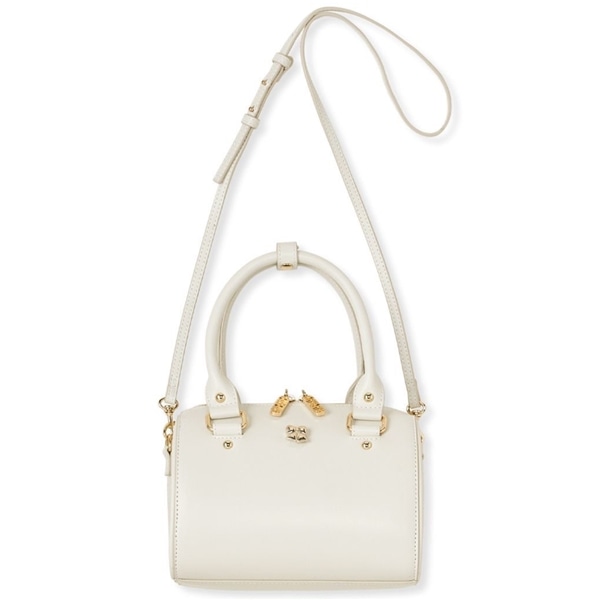 リボンカシメボストンバッグ IVR F