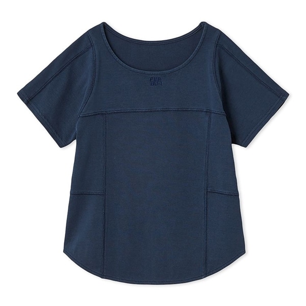 ピグメントロゴTシャツ NVY F