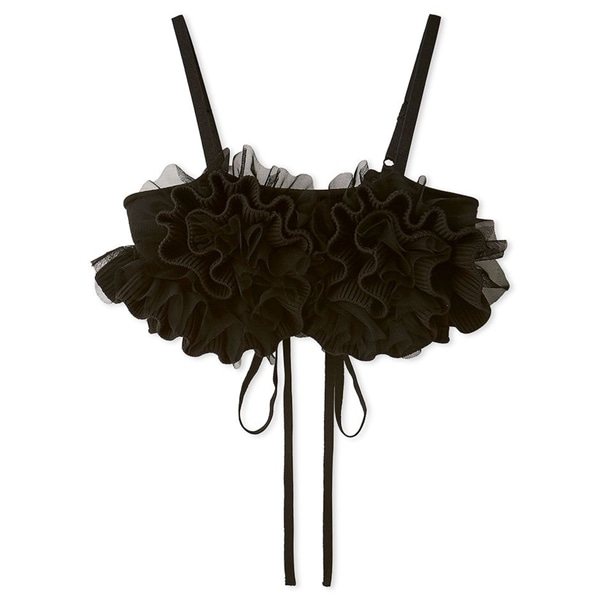 フリルニットビスチェ BLK F