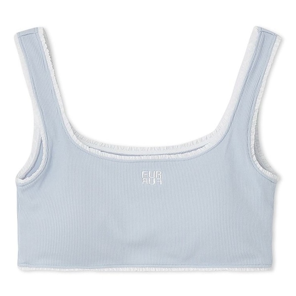 ロゴ刺繍カップインタンクトップ LBLU F