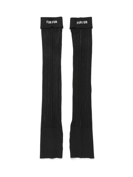 シアーレッグウォーマー BLK F