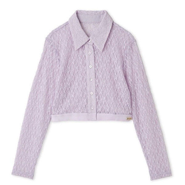 ウエストロゴレースシャツ LAV F