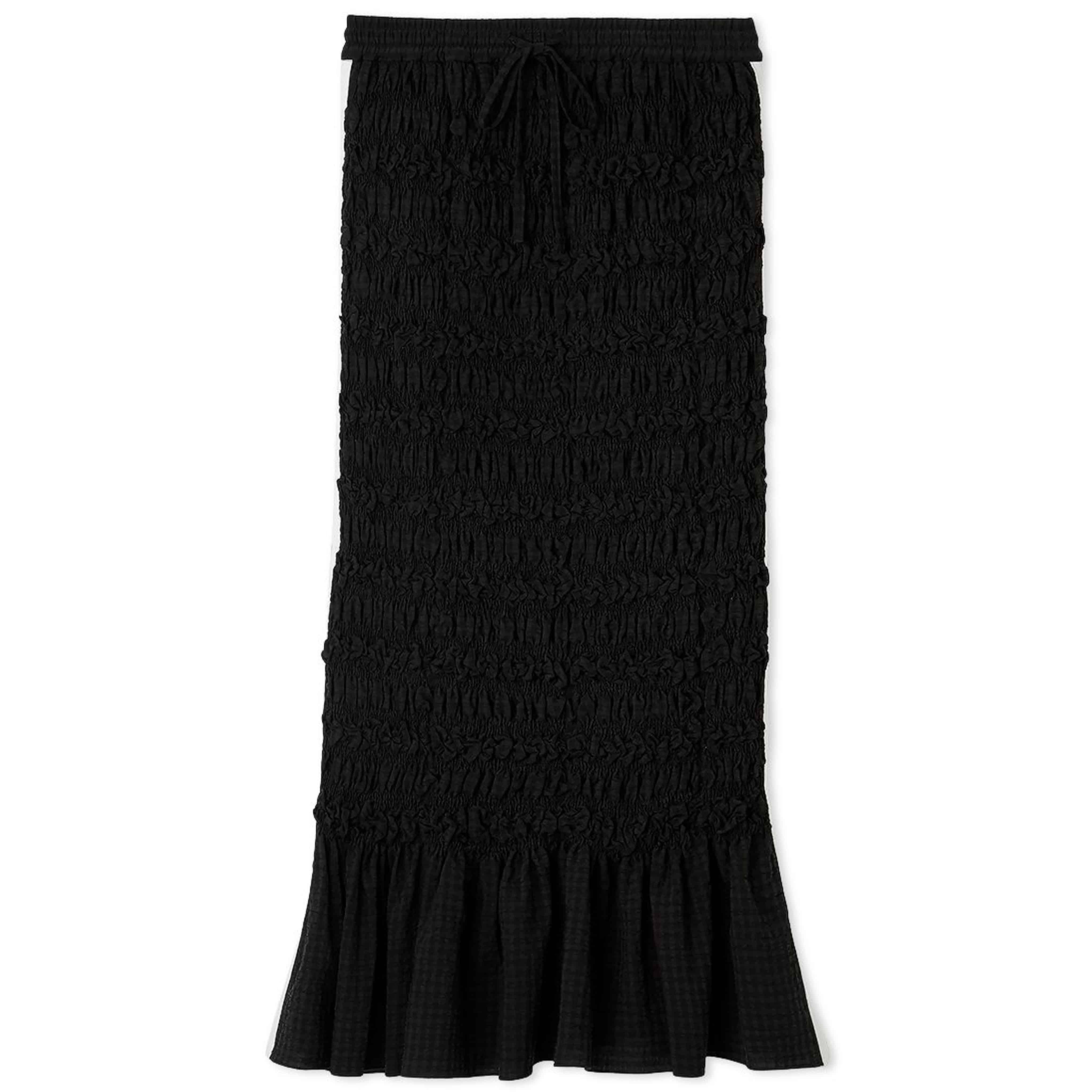 サイドラインシャーリングスカート BLK F