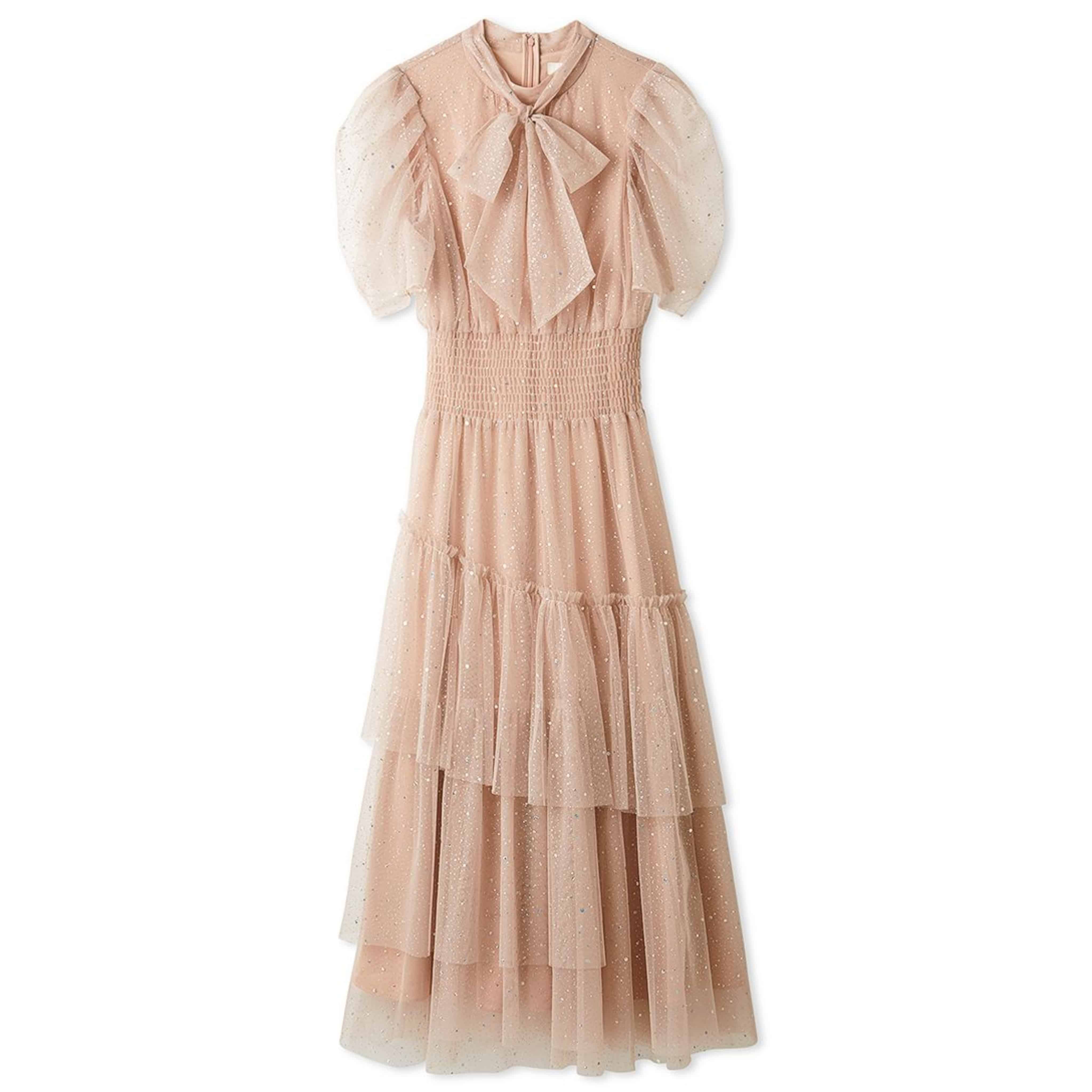 ハーフチュールラメドレス PNK F