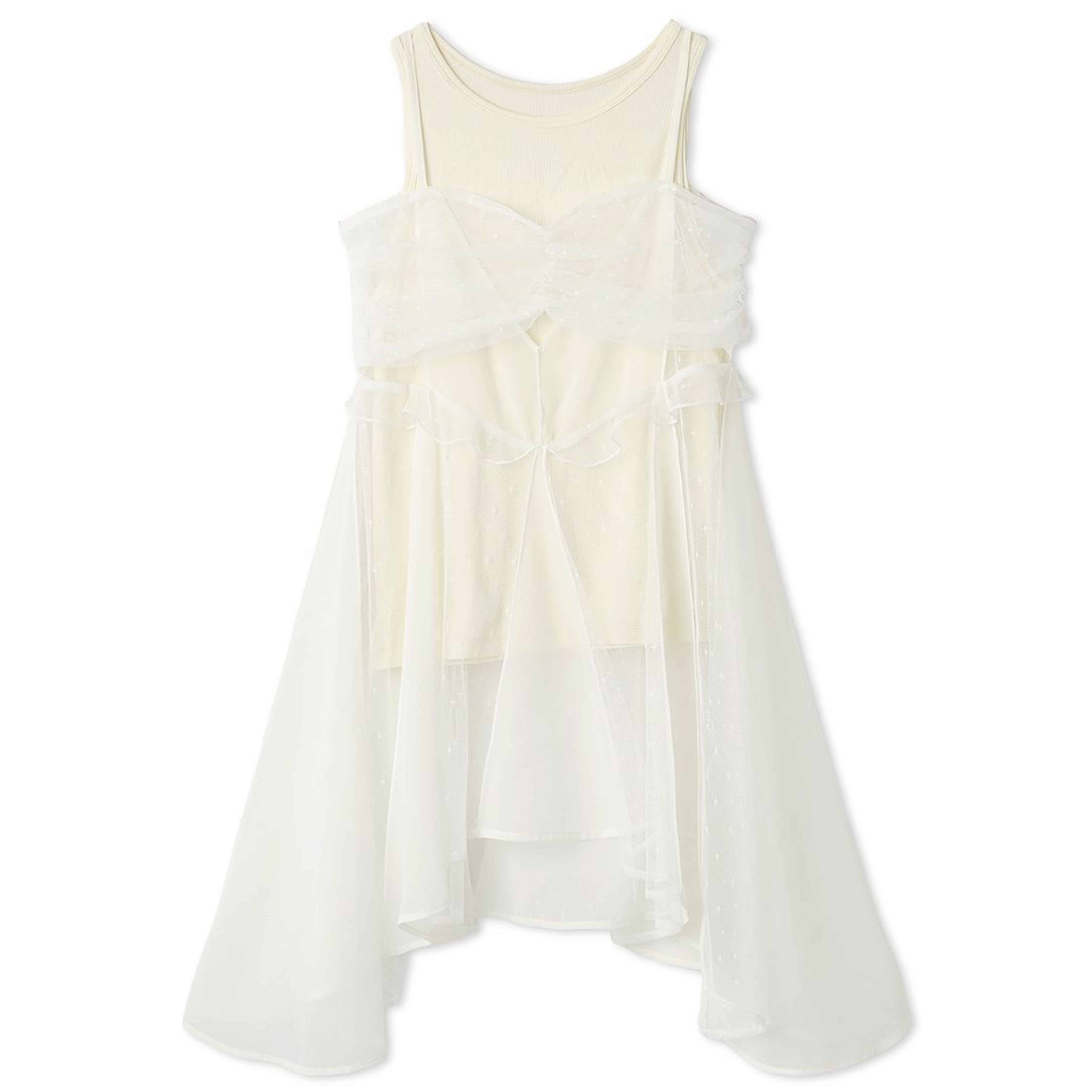 タンクトップSETシアーキャミソール WHT F