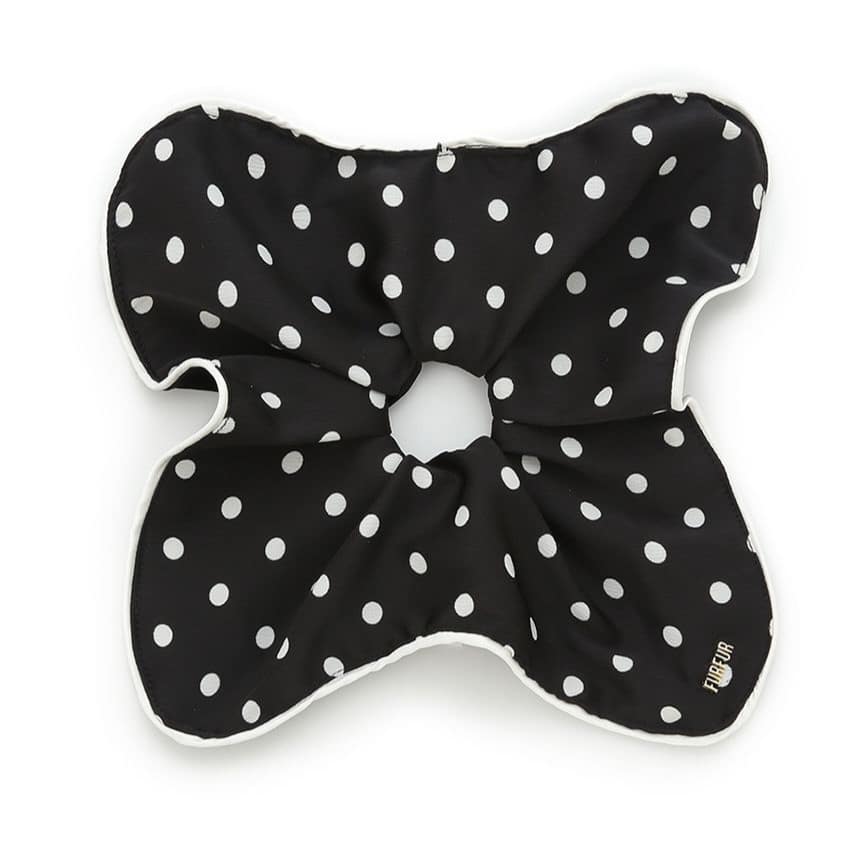 スクエアビッグシュシュ BLK F