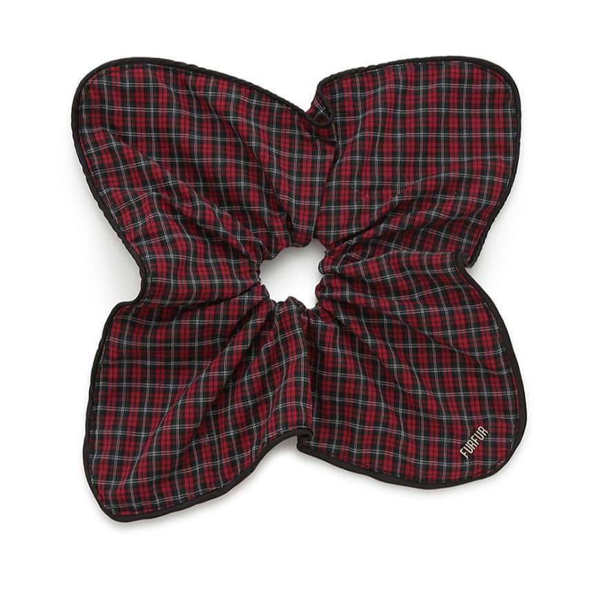 スクエアビッグシュシュ RED F