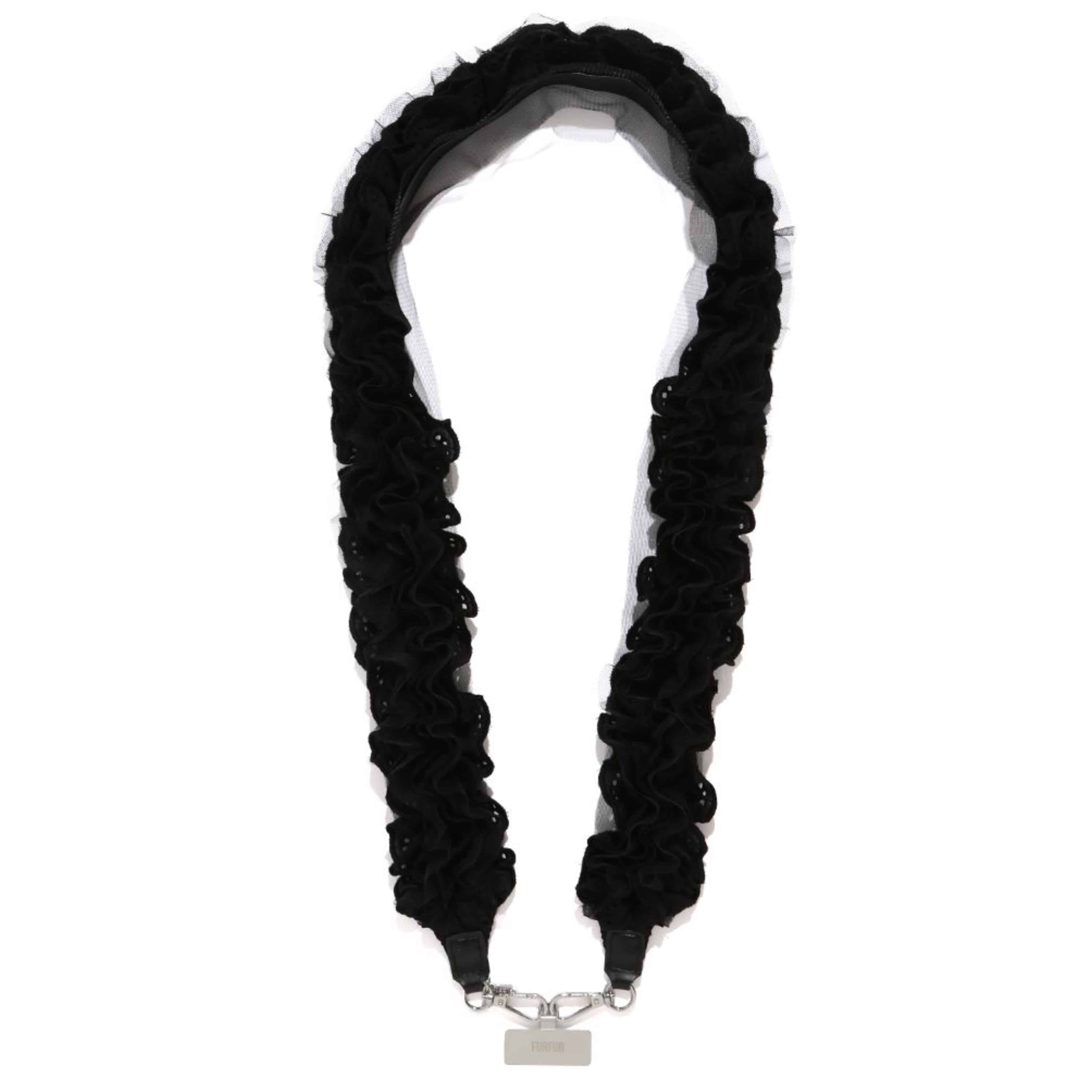 フリルショルダーストラップ BLK F