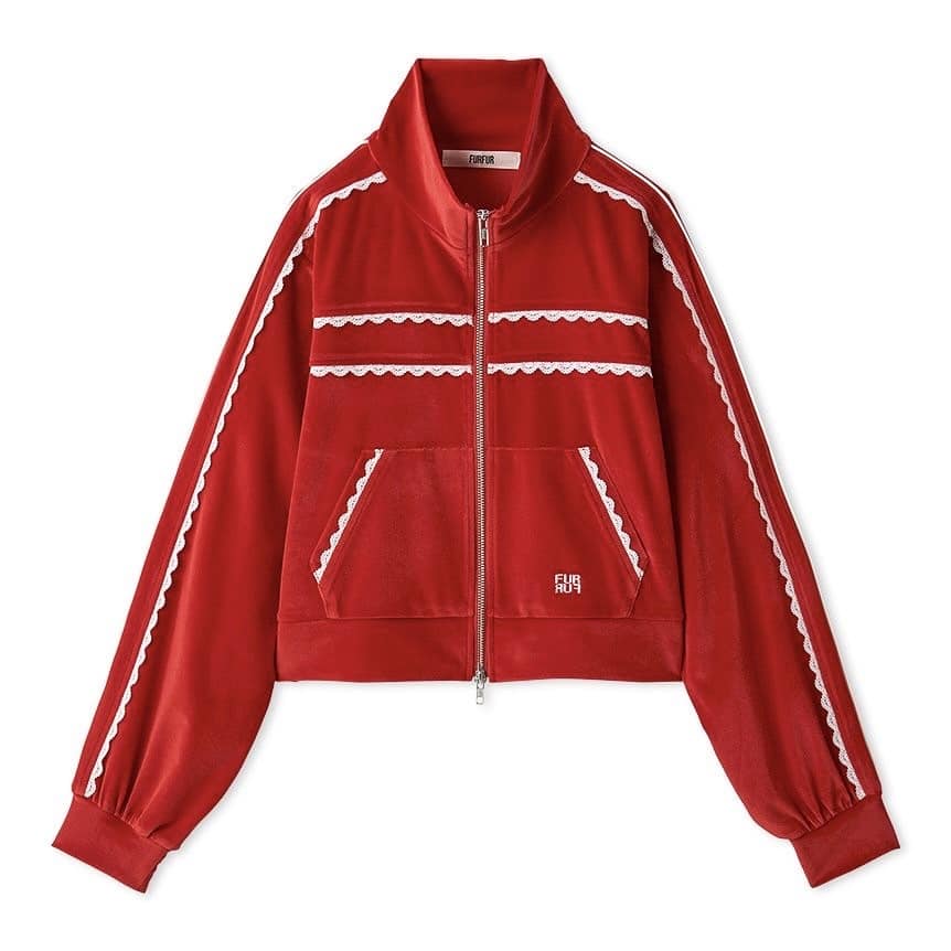 【新品】FUR FUR サイドレースベロアトラックジャケット BLK フリー ファーファー FURFUR サイドレースベロアトラックジャケット