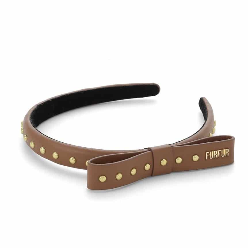 FURFUR スタッズリボンカチューシャ スタッズリボンカチューシャ(ヘアアクセサリー)｜ファッション