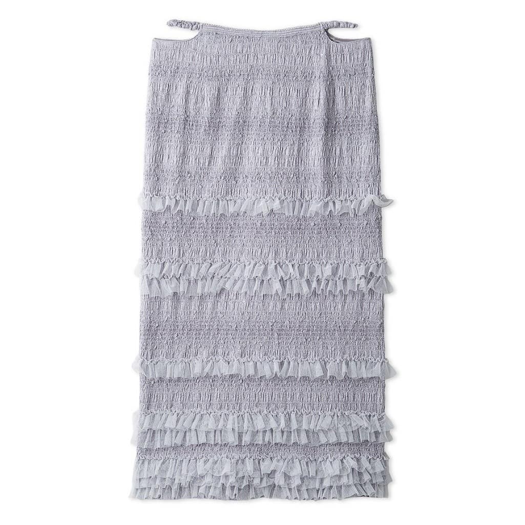 フリルIラインスカート CGRY F