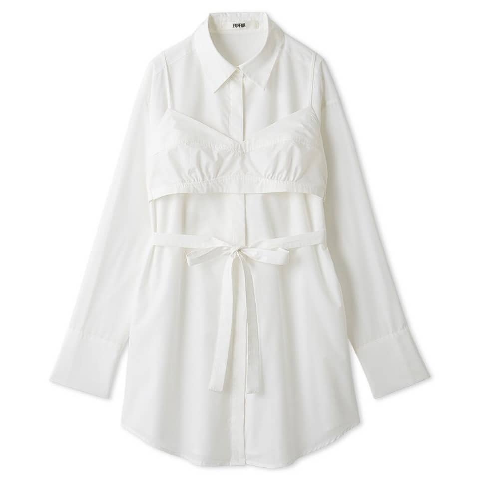 ビスチェセットオーバーシャツ WHT F