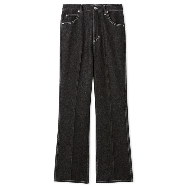 リボンステッチデニム BLK 1