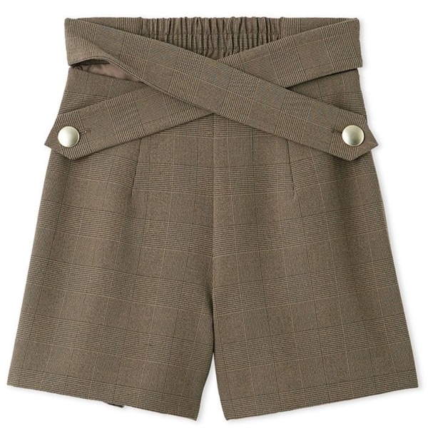 クロスベルトショートパンツ CHECK F