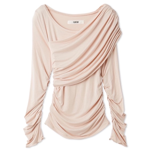 ソフトドレープカットトップス PNK F