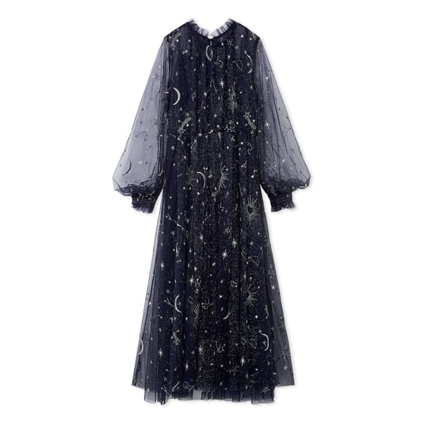 Twilightモチーフラメチュール刺繍ドレス NVY F