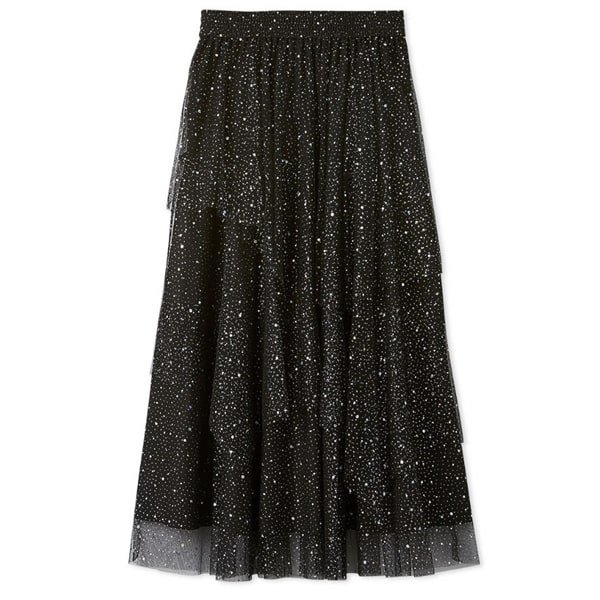 ラメチュールスカート BLK F