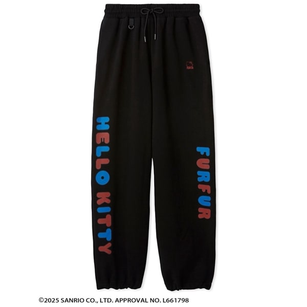HELLO KITTY スウェットパンツ BLK F