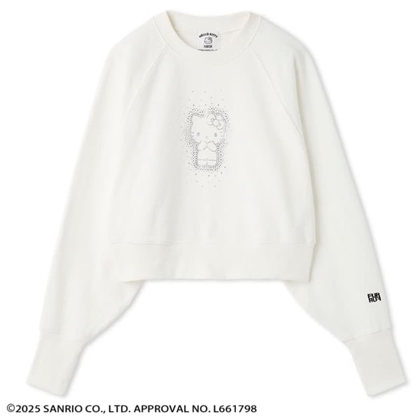 HELLO KITTY クリスタルスウェット WHT F