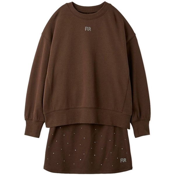 クリスタルロゴスウェットセットアップ BRW F