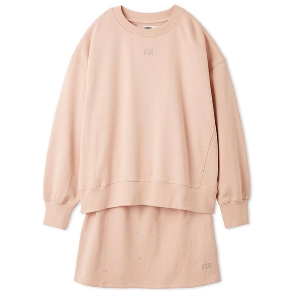 クリスタルロゴスウェットセットアップ PNK F