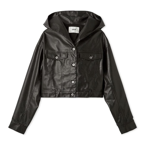 マルチマテリアルフードブルゾン BLK F