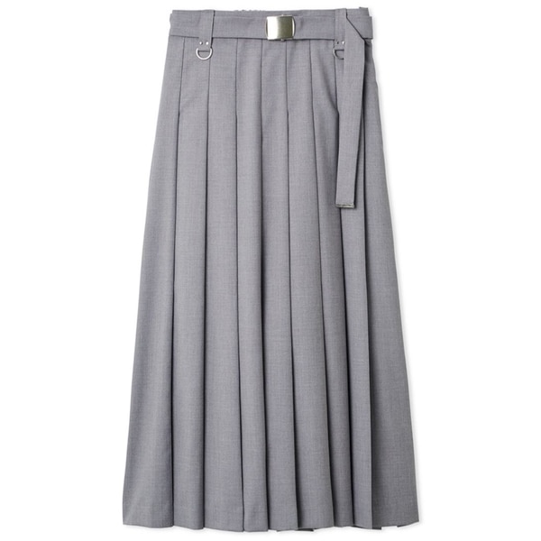 Dカン付きプリーツスカート GRY F