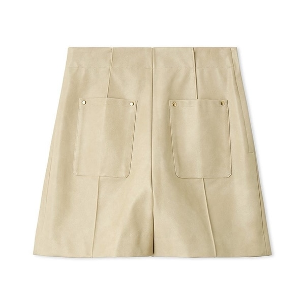 レザーライクショートパンツ BEG F