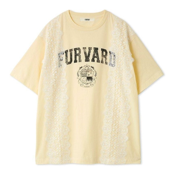 リメイクデザインレースTシャツ YEL F