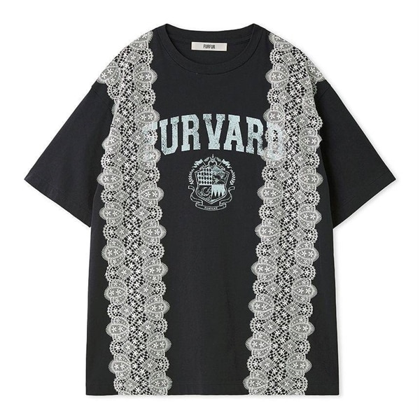 リメイクデザインレースTシャツ NVY F
