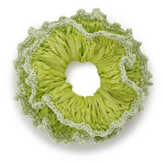 ラフィアライククロシェシュシュ LIME F