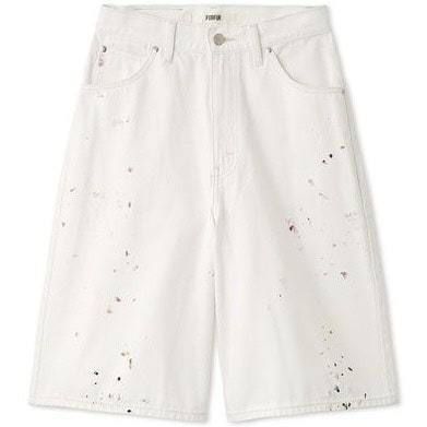 Leeコラボペイントデニムハーフパンツ OWHT 1