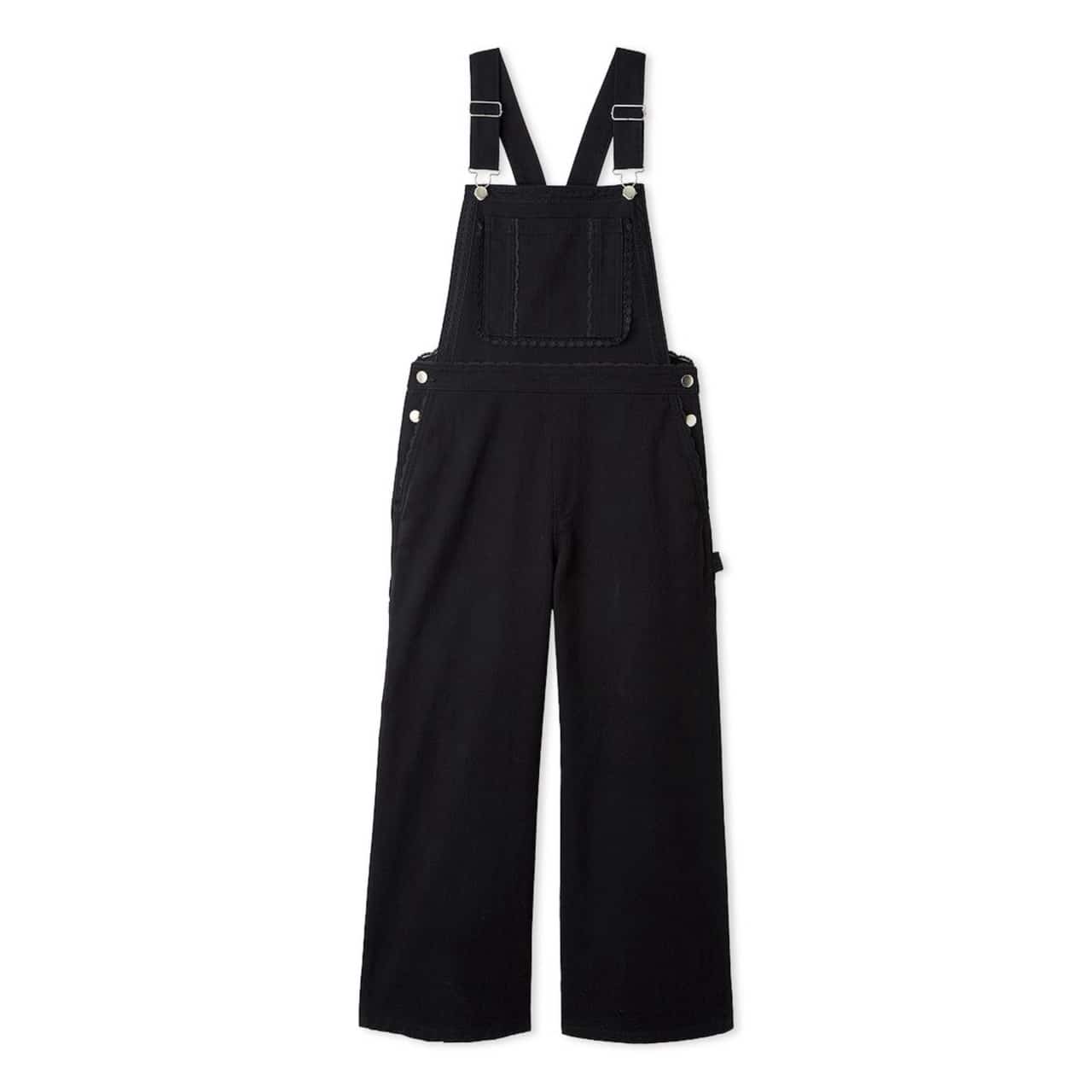 レーストリムオーバーオール BLK F