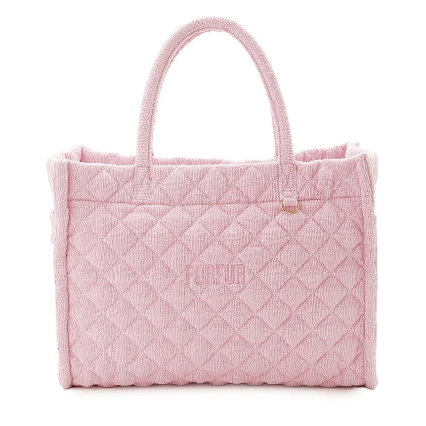 ピンク キルティング バッグ ロゴ入 パイルキルティングトートバッグ(F PNK)｜ FURFUR｜渋谷PARCO | ONLINE