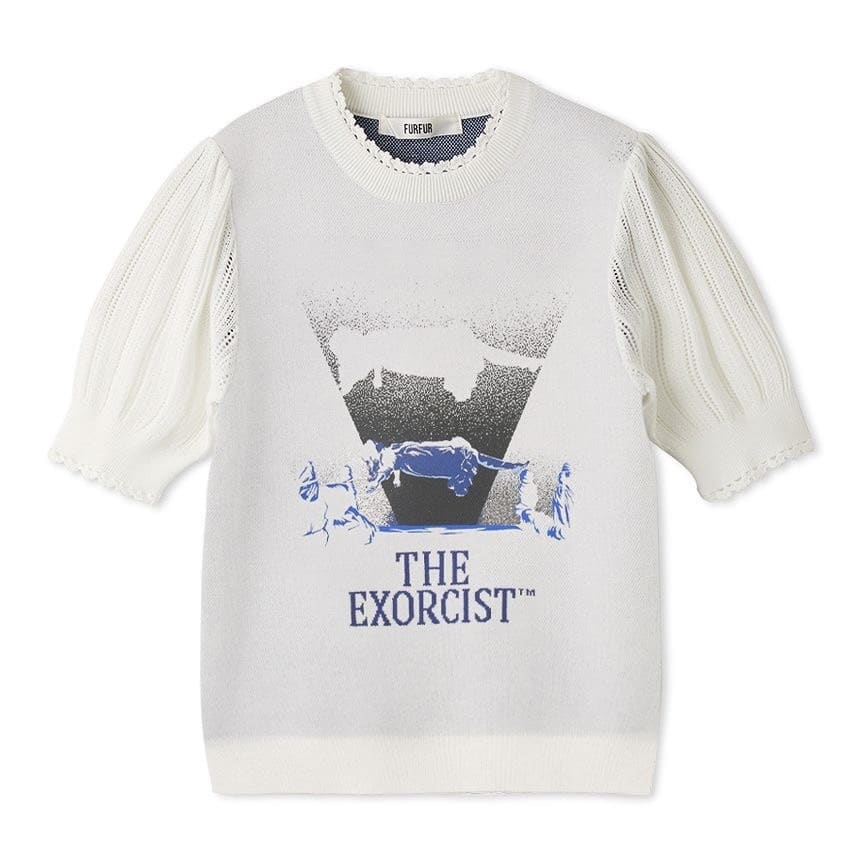 【THE EXORCIST】 ハーフスリーブニット WHT F