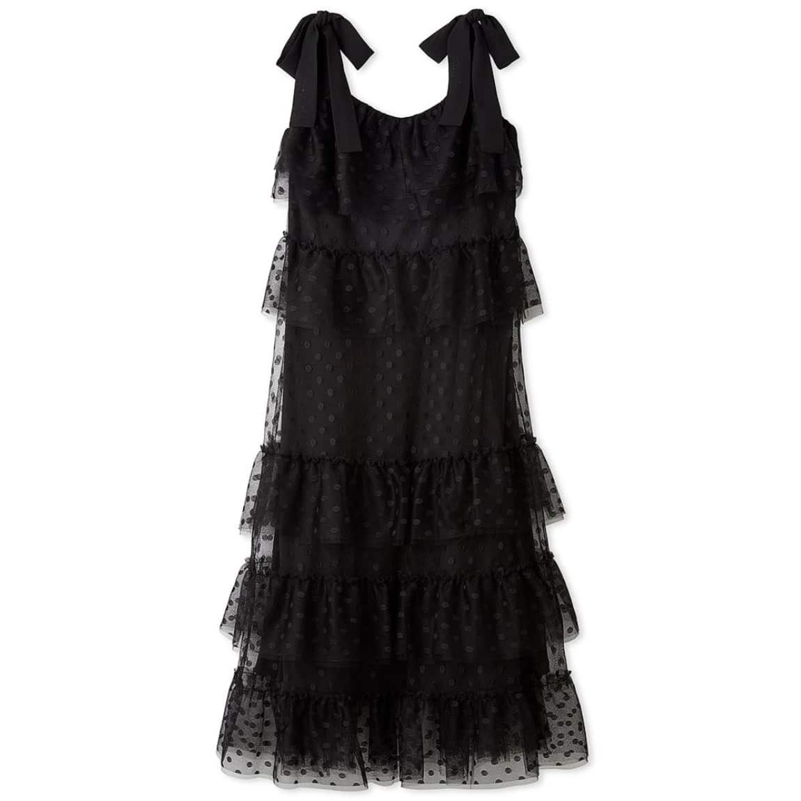 フリルチュールドレス BLK F