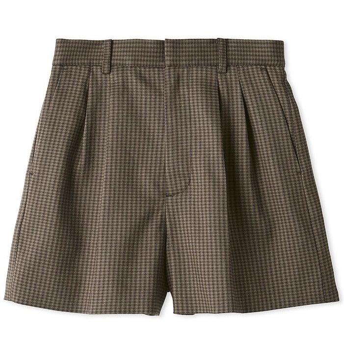 タックショートパンツ CHECK F