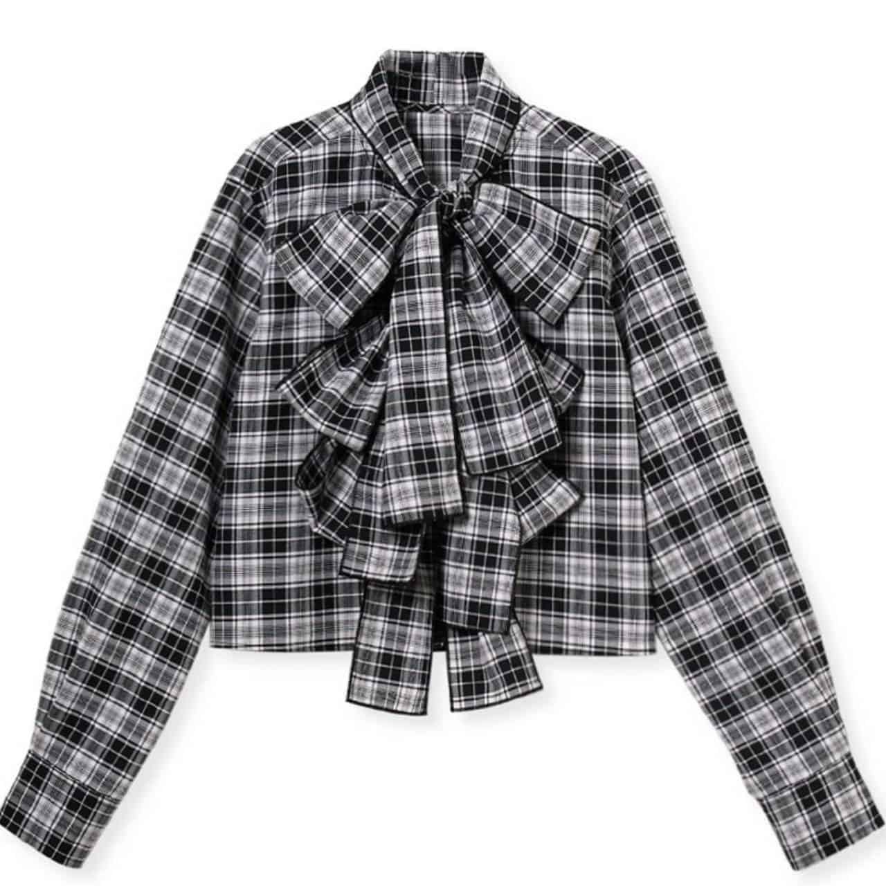 トリプルリボンブラウス BLK F