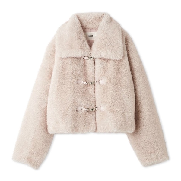 ビッグカラーエコファーショートコート(F WHT)｜ FURFUR｜渋谷PARCO
