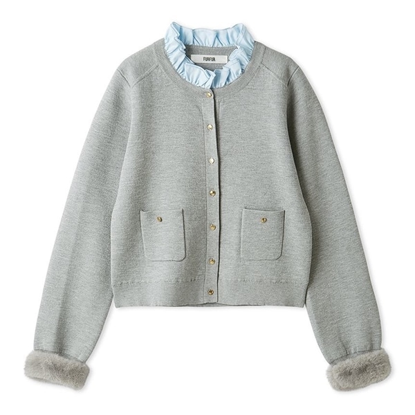 2WAYエコファーカフスカーディガン(F BLK)｜ FURFUR｜渋谷PARCO