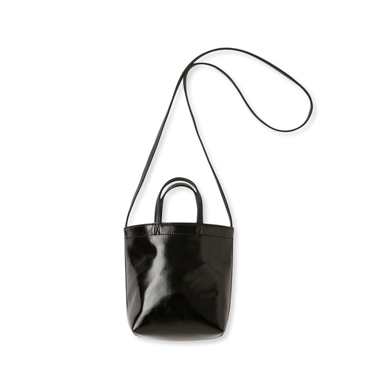 ダブルフェイスミニショルダーバッグ BLK S