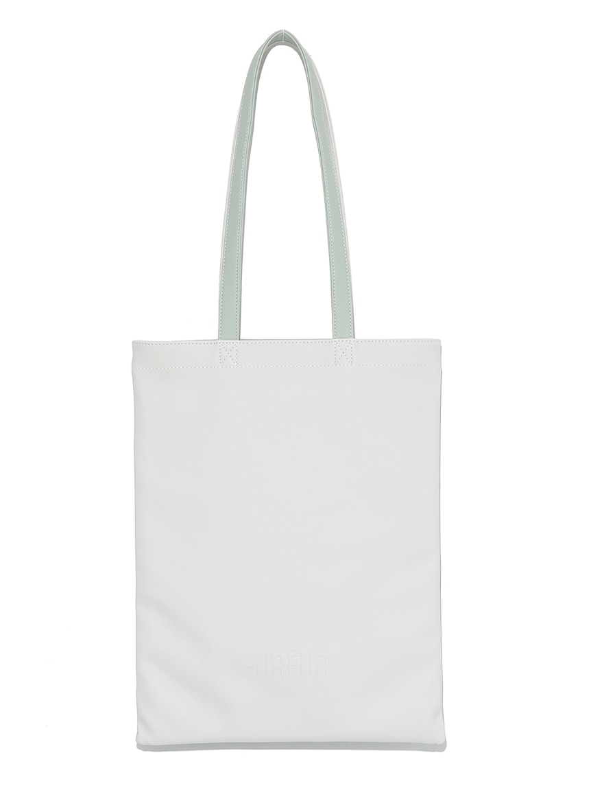 バイカラーレザーライクトート PNK F