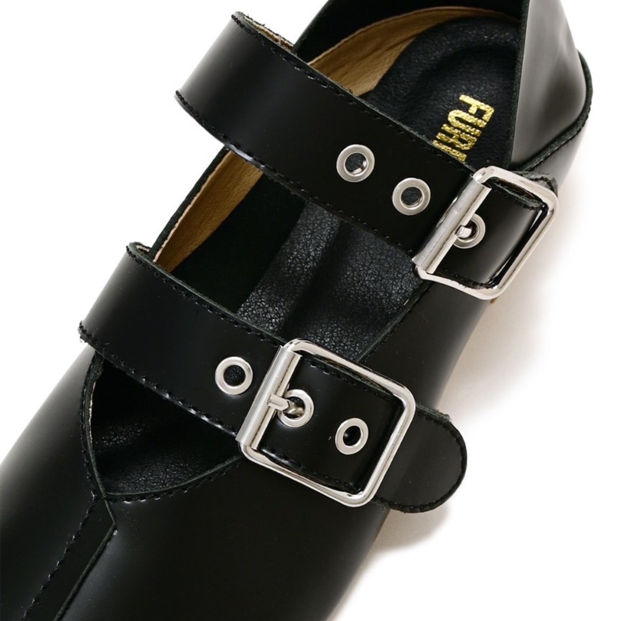 ダブルストラップバブーシュ BLK 37