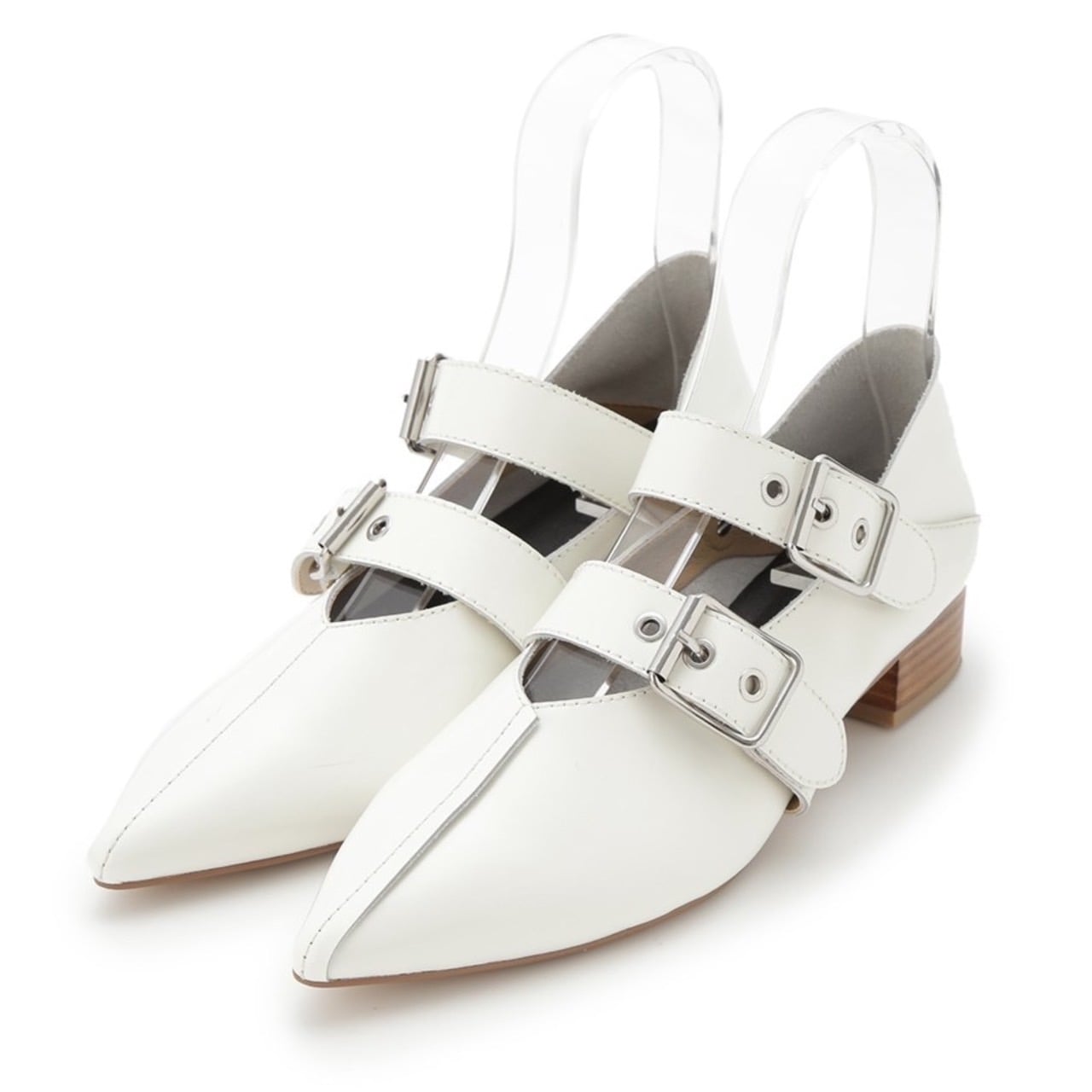 ダブルストラップバブーシュ WHT 37