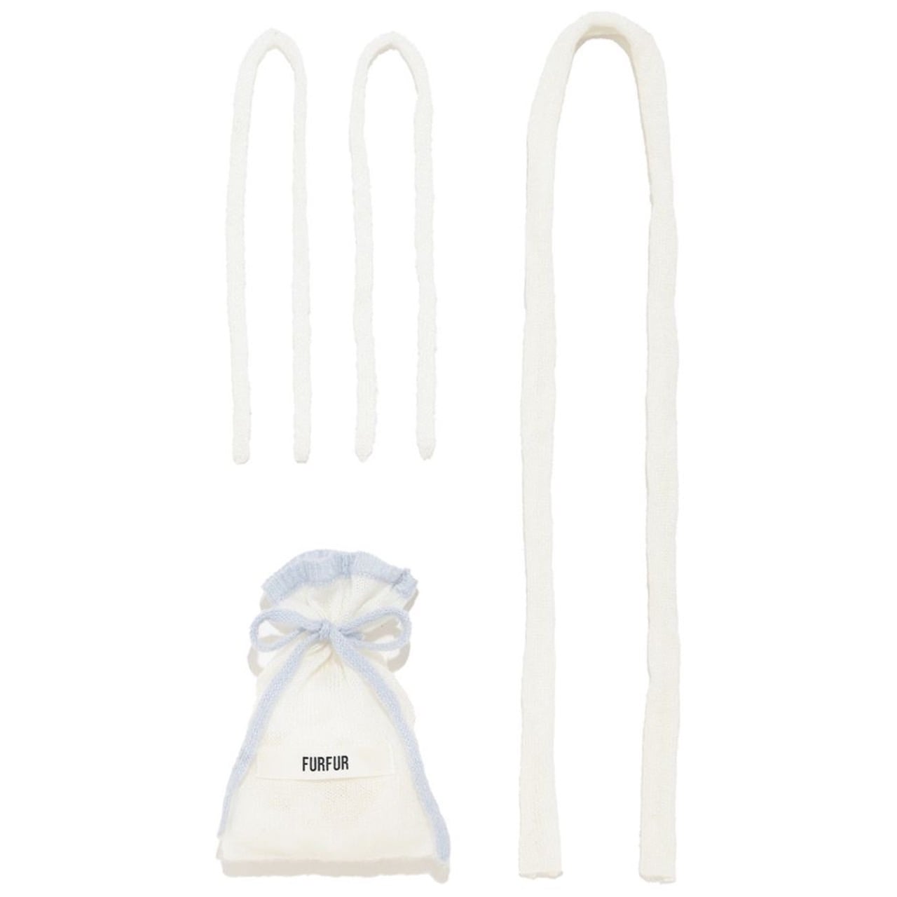 ニットリボンセット WHT F