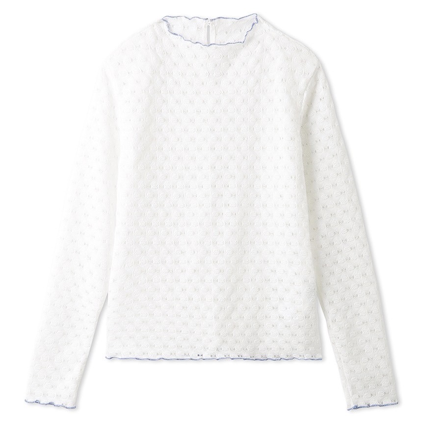 配色メローレーストップス WHT F