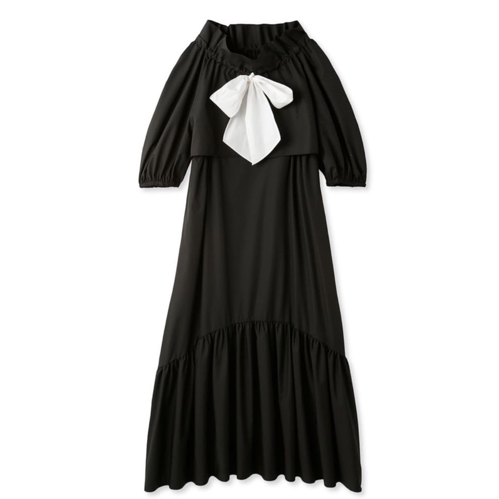 マルチWAYボウタイワンピース BLK F